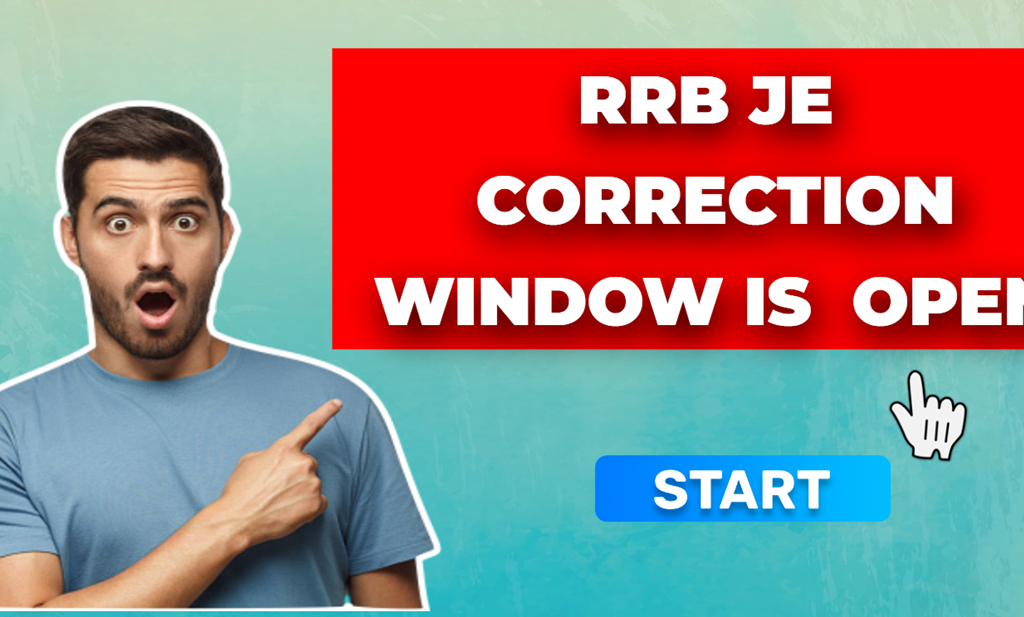 The RRB JE Application Correction Window is now open until September 8th, with 7,951 vacancies.